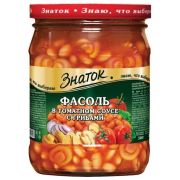 Фасоль с грибами в т/с 480г (ст/б) 1*12 ЗнатокЗН70
