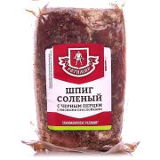 Шпиг соленый с черным перцем