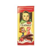Аленка с нач.клубника со сливками 87 гр 1*10 Шоколад КО