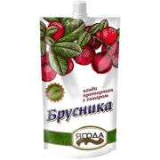Брусника протертая с сах. дой-пак  0,28 кг  1*15  САВА нов