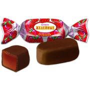 Желейные со вкус. клубники с/с 1*3 Конфеты ТАКФ ФА