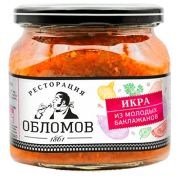 Икра с молодых баклажанов  420 гр  1*6 Ресторация Обломов
