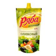 Классический оливковый 67% майонез 200гр дпд 1*28 ТМ Ряба