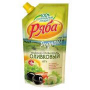 Классический оливковый 67% майонез 390гр дпд 1*24 ТМ Ряба
