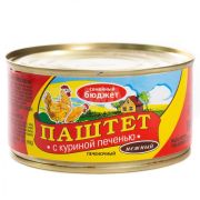 Паштет 315гр Нежный с куринной печенью 1*24 Семейный бюджет 7169