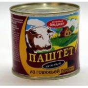 Паштет 240гр Нежный с говяжьей печенью 1*20 Семейный бюджет 7173