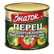 Перец фаршированный мясом и рисом 540г 1*12 Знаток ЗН23