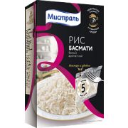 Рис Басмати 5*80гр 1*6 МИСТРАЛЬ/12306