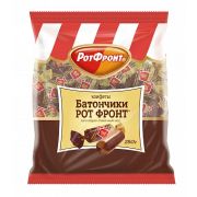 Батончики Рот Фрон шок.слив.вкус фас.250гр 1*10 Конфеты