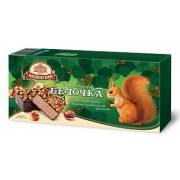Торт ваф. Бабаевская Белочка с карамел.орехами 250гр. 1*6 ББ