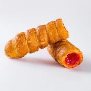 Трубочка слоёная лебедевская с нач.клубника.1*1,2 ТВ Печенье Красноярск