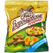 Воронцовские сухарики со вкусом лисичек жаренных в сметане 40 гр. 1*28/511107