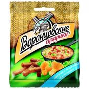 Воронцовские сухарики со вкусом лисичек жаренных в сметане 80 гр. 1*22/512116