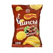Чипсы рифленные от Мартина со вк. шашлыка 100гр 1*24шт