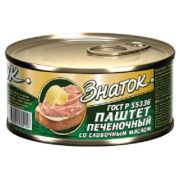 Паштет Со сливочным маслом ГОСТ 100 гр ключ 1*24 Знаток ЗН29