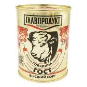 Говядина тушеная ГОСТ 1сорт 338гр 1*20 Главпродукт 7352