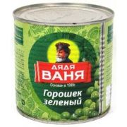 Зеленый горошек 400гр Высший сорт ММЛ  1*12 Дядя Ваня