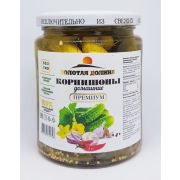 Корнишоны с перцем 500мл(250гр) ст/б 1*12 Золотая Долина