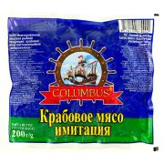 Крабовое мясо 200гр ММЛ  1*25 Columbus