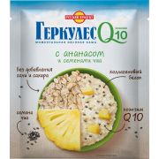 Овсяная каша момент Геркулес Q10 с Ананасом и семенами чиа 35г/20уп в шб 2126762