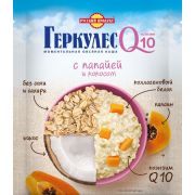 Овсяная каша момент Геркулес Q10 с Папайей и кокосом 35г/20уп в шб 2126760